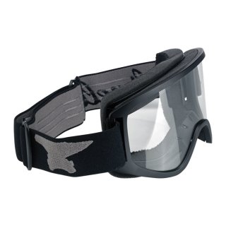 Biltwell Moto 2.0 Motorradbrille - Script Black