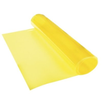 Yellow self-adhesive headlight film 30x30cm