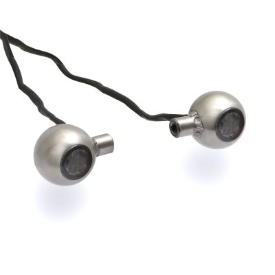 KlassikKustoms Mini Cyclops indicators stainless steel polished - 1 pair