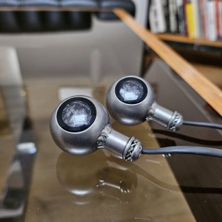 KlassikKustoms Mini Cyclops indicators stainless steel polished - 1 pair