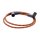 Universal 40" ignition cable/plug set cotton fabric, brown/black