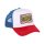 13 1/2 Trucker Cap "Its a chopper baby" blue, red, white