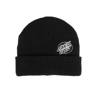 Santa Cruz Mono Lined Oval Dot Beanie Wollmütze schwarz