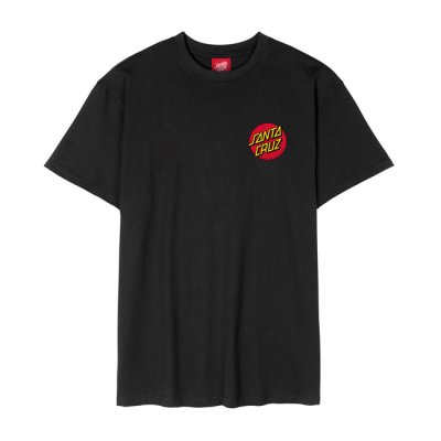 Santa Cruz Dot Chest Logo T-Shirt schwarz