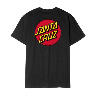 Santa Cruz Dot Chest Logo T-Shirt schwarz