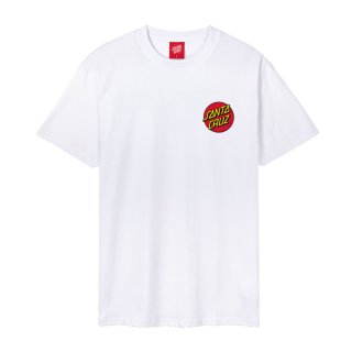 Santa Cruz Dot Chest Logo T-Shirt weiß