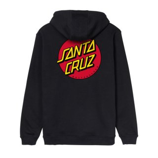 Santa Cruz Dot Chest Logo Hoodie schwarz