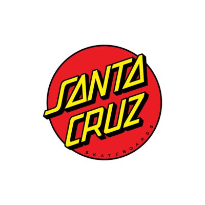 Santa Cruz Dot Logo Sticker