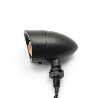 Big Bullet LED Blinker schwarz, ECE